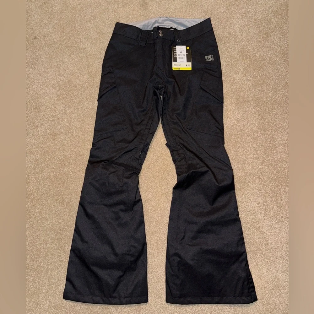NWT Burton Gloria Snowboard / Ski Pants - Slim Fit - True Black - M - Picture 2 of 3